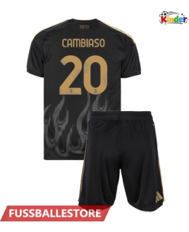 Günstige Juventus Andrea Cambiaso #20 3rd trikot Kinder 2026-27 Kurzarm (+ Kurze Hosen)